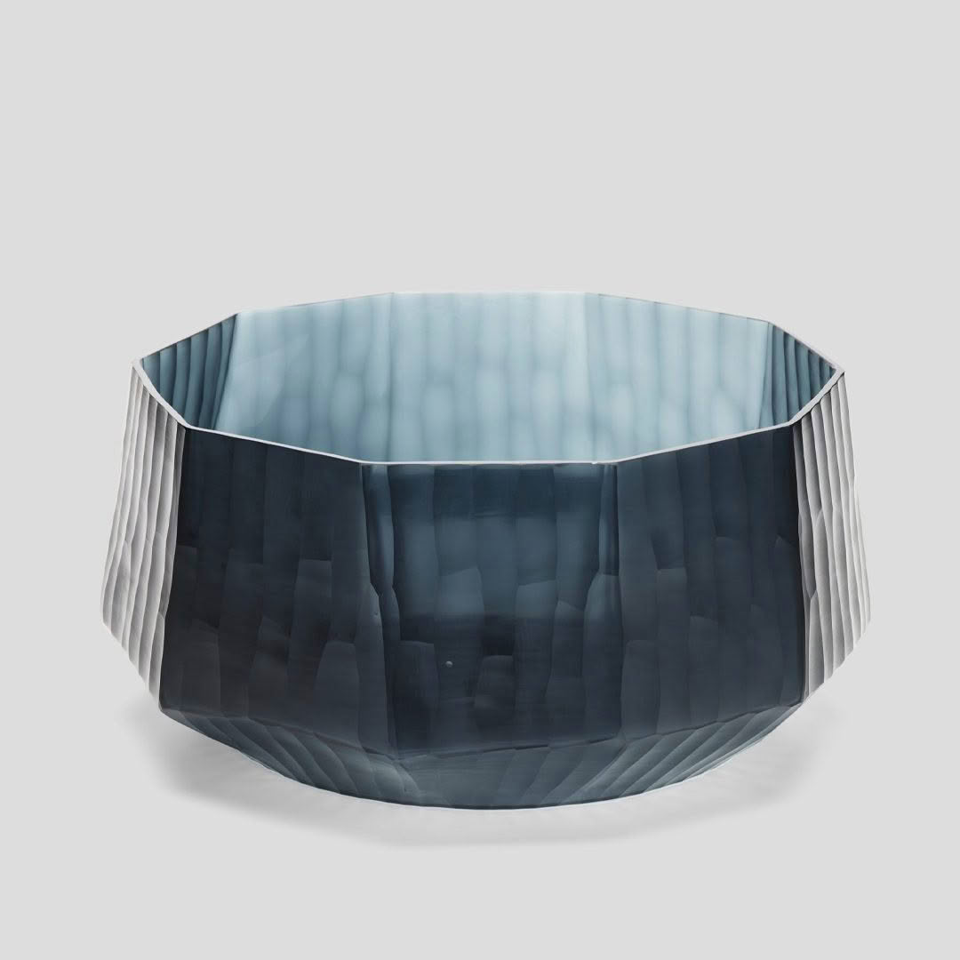 FACETTE VASE - LARGE - SAPPHIRE - Image 2