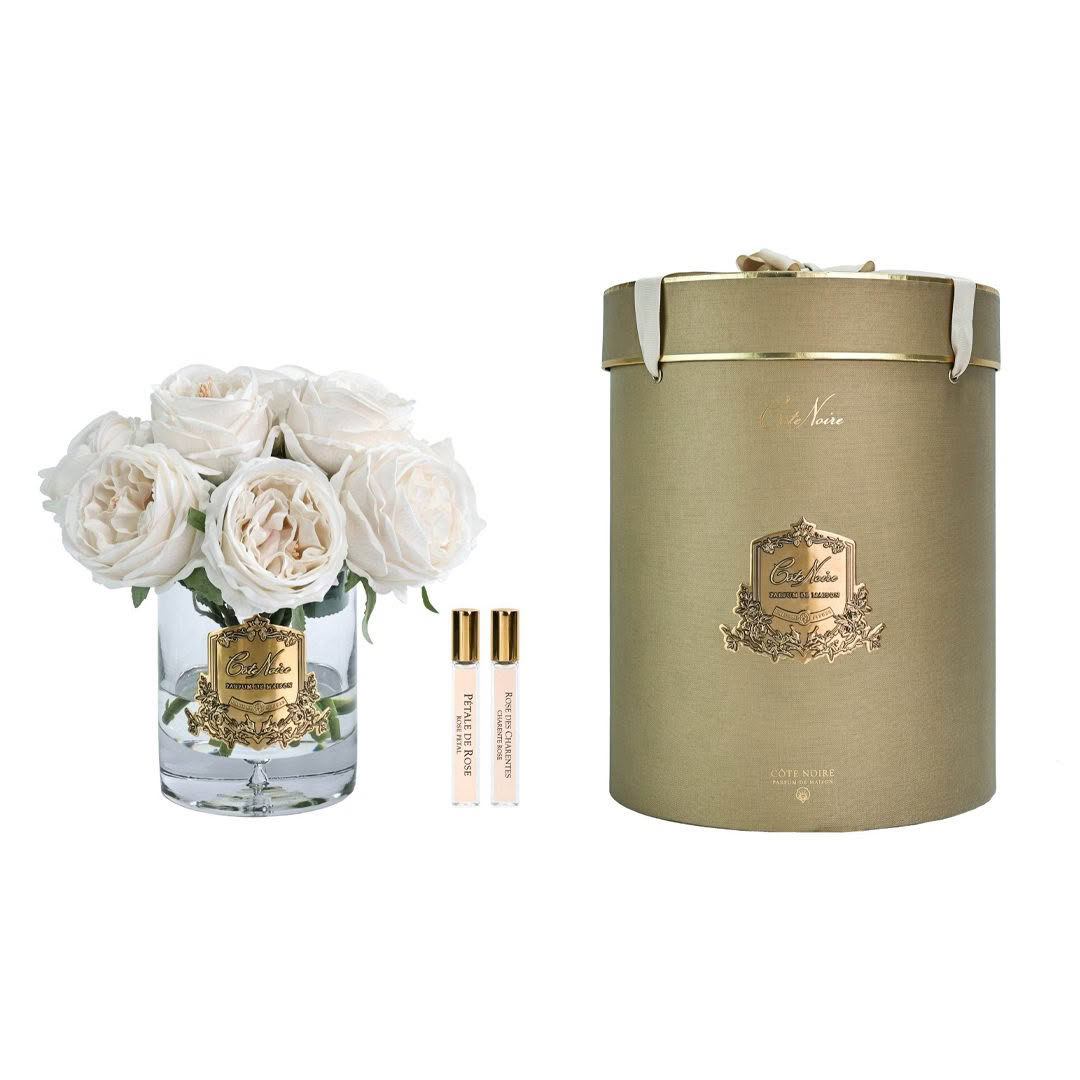 LUXURY GRAND GARDEN ROSE BUD BOUQUET - CHAMPAGNE - COTE NOIRE - Image 2