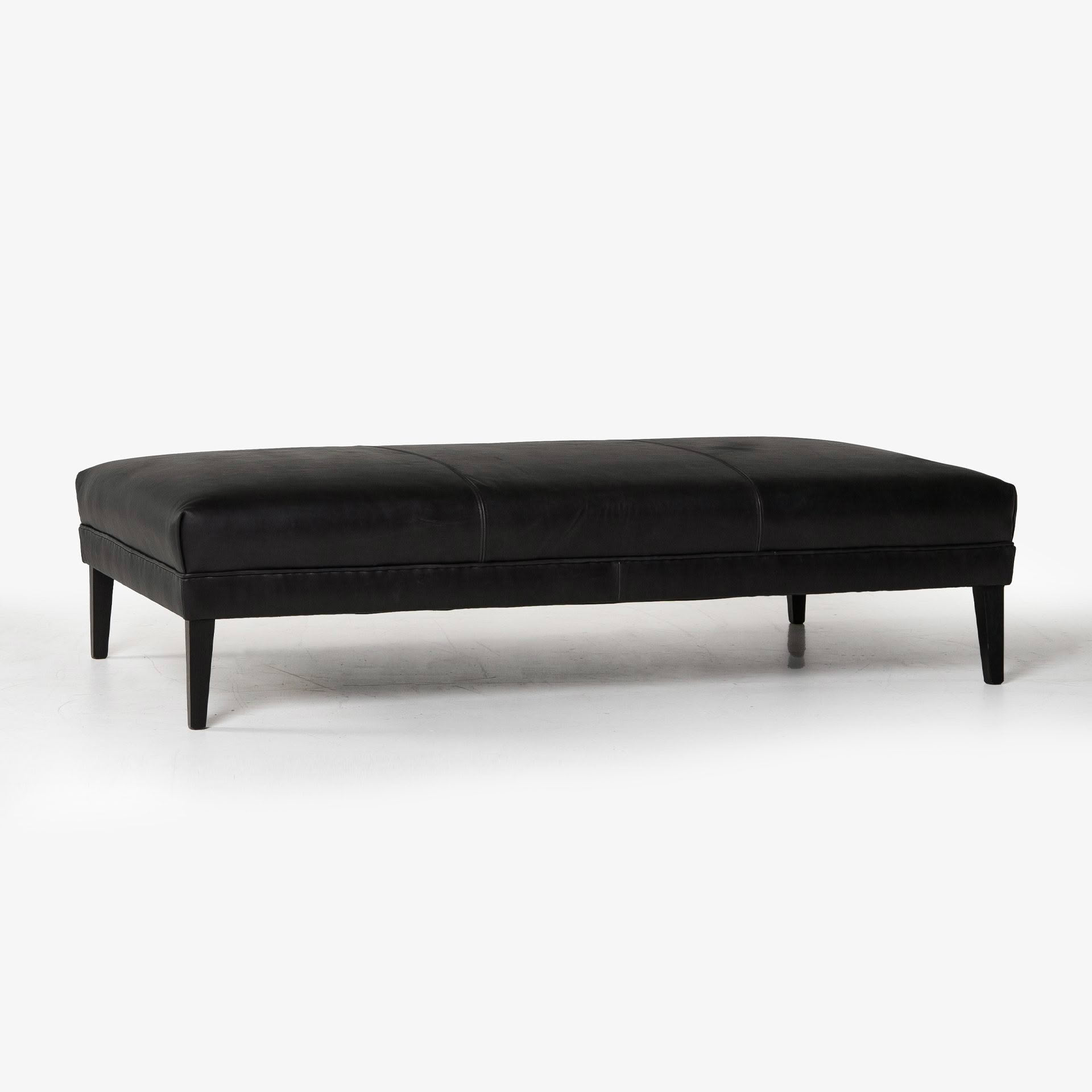 Henri Ottoman with Border Plain top - Image 2