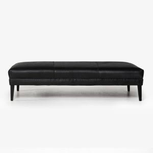 Henri Ottoman with Border Plain top