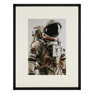 LV SPACEMAN PRINT - MAN026 - BLACK FRAME