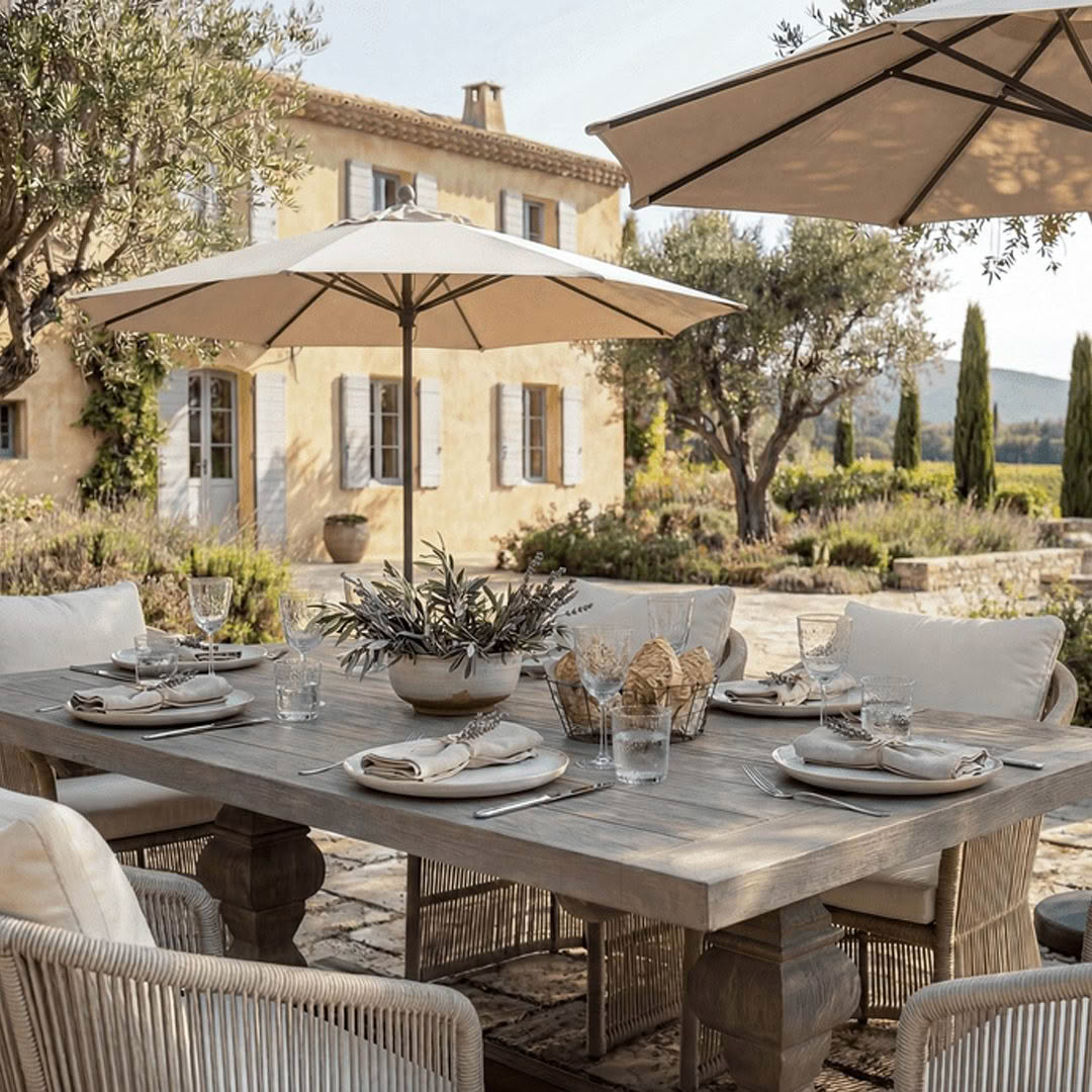 French Outdoor Rectangle Dining Table - Image 3